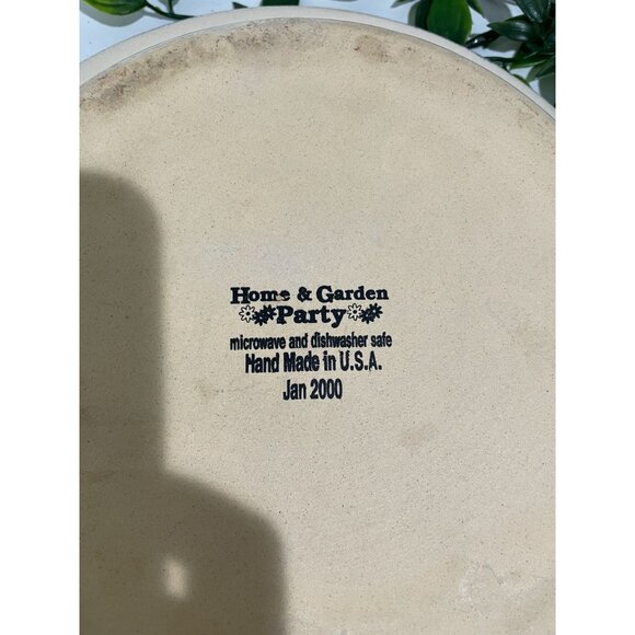 Home & Garden Party Birdhouse Stoneware Dinner Plates Dish 10” - Picture 5 of 5